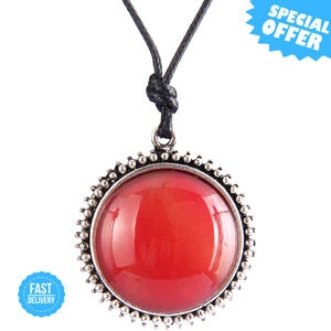 BRAND NEW AZORA Boho Long Leather Rope Pendant Necklace